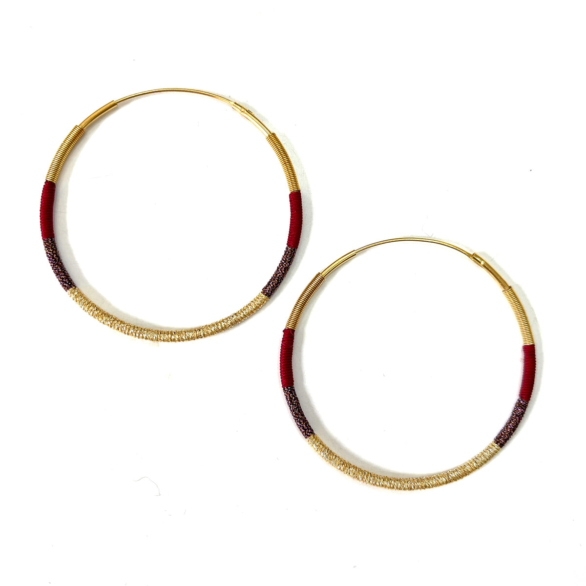 Dore Sangria Large Camiri Hoops