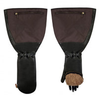 Lambskin Long Mitten Khaki