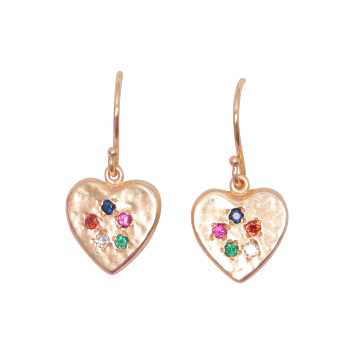 Heart Gem Earrings