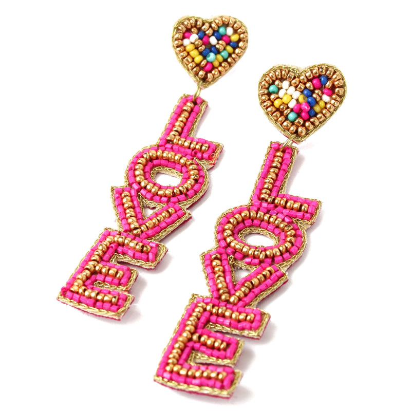 Pink Love Earrings