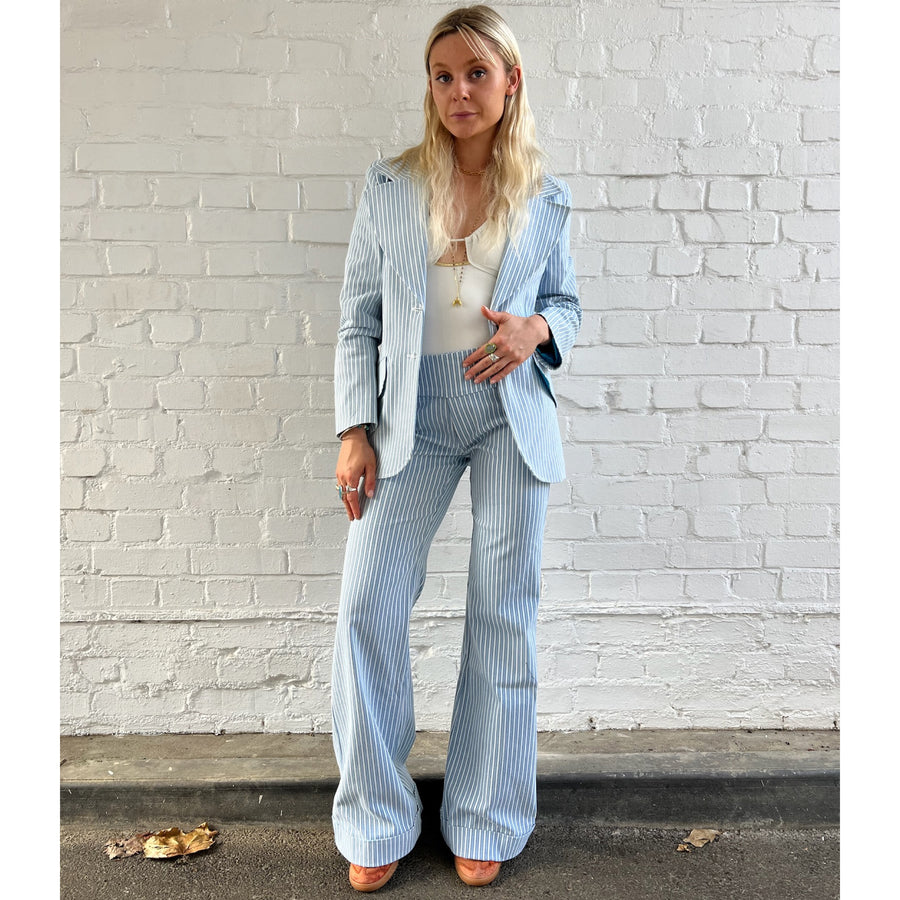 The West Village Wide Leg Pant Light Denim