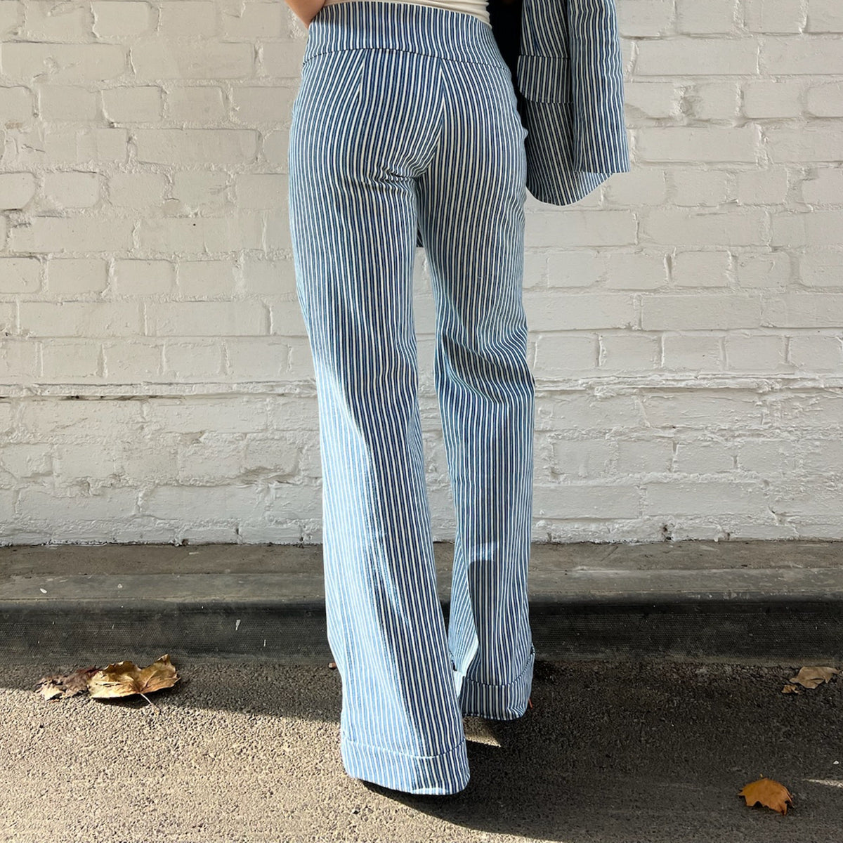 Wide Leg Pant Mid Denim