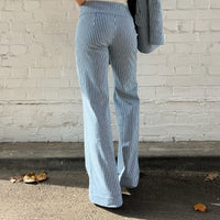 Wide Leg Pant Mid Denim