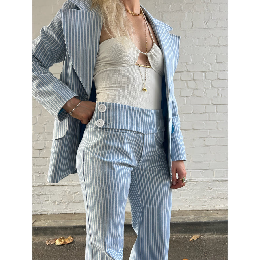 The West Village Susan Mid Denim Stripe