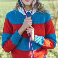 Brushed Stripe Blue/Red Jumper