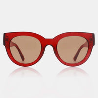 Lilly Red Transparent Sunglasses