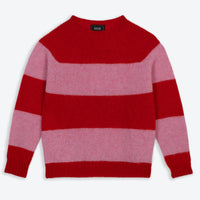 Brushed Stripe Red/Pink Jumper