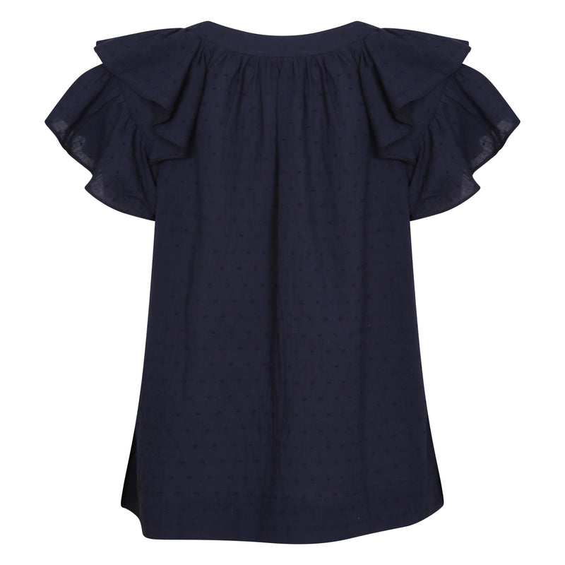 Cotton Puff Top Black