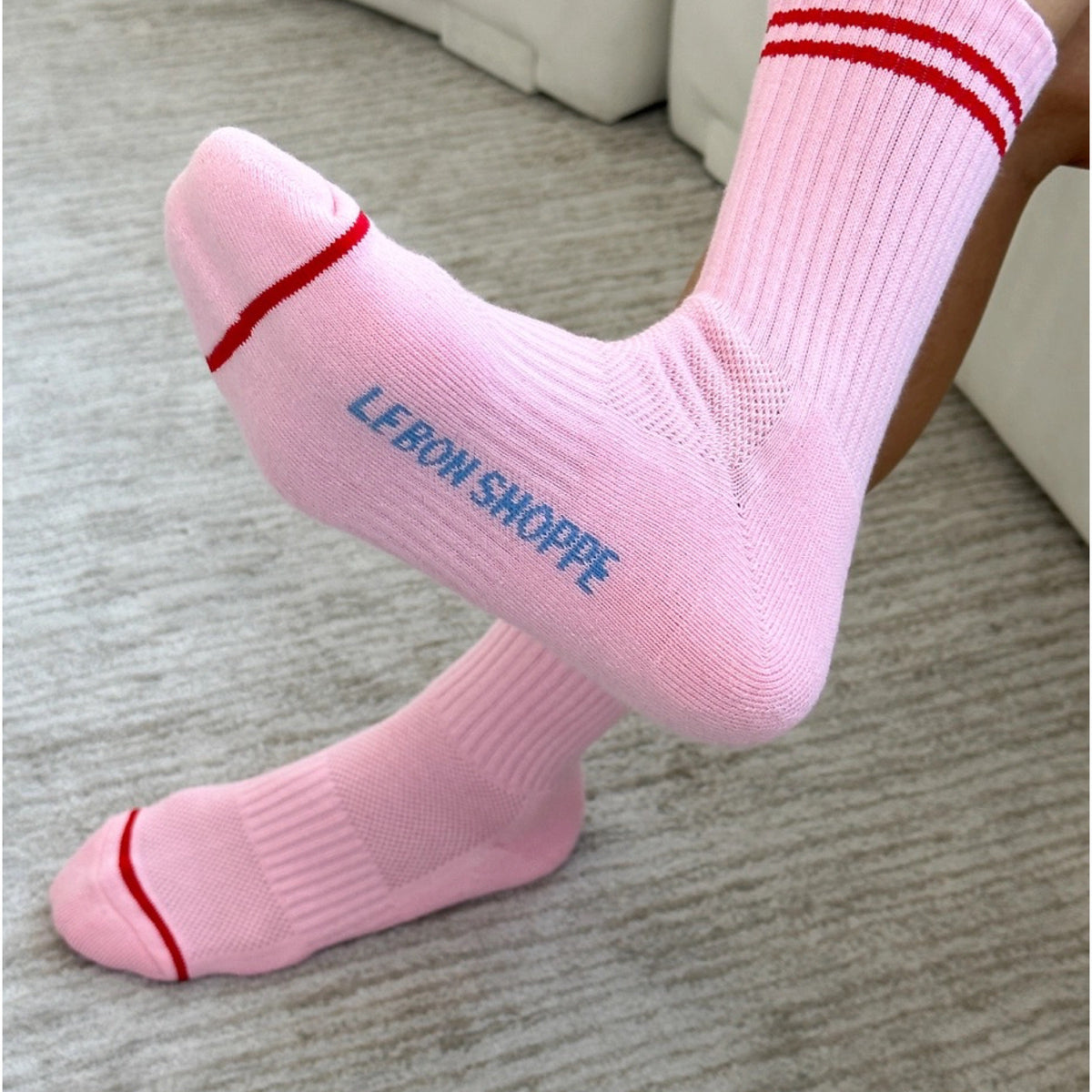 Boyfriend Socks Amour Pink