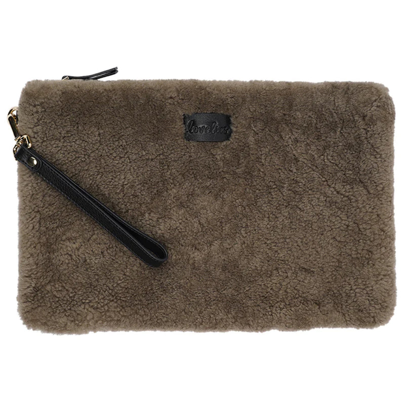 Shearling Clutch