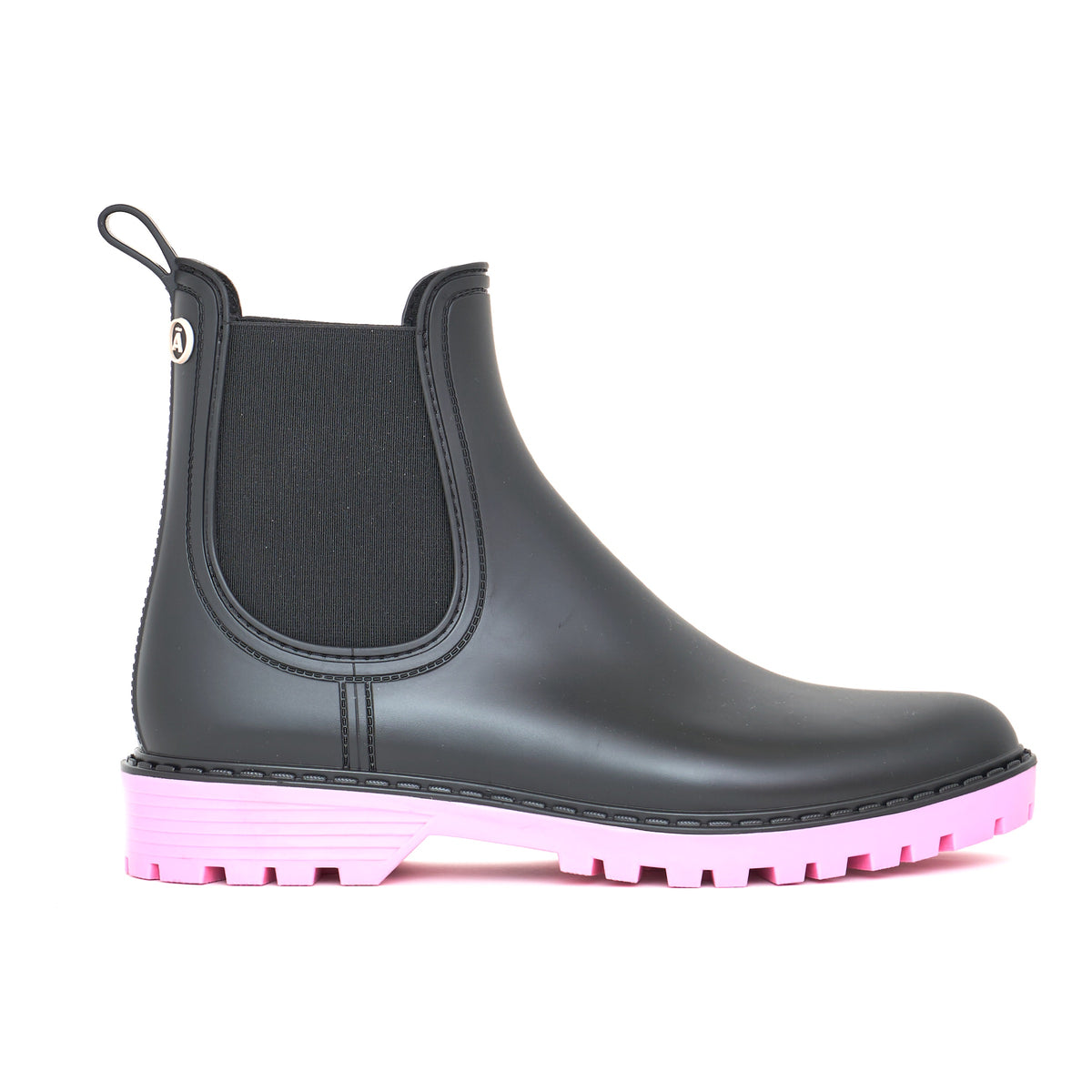 Rain Boots Druppel Black Pink