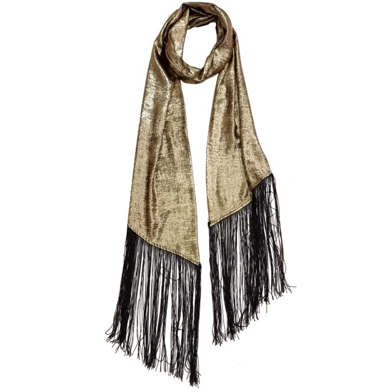 Stevie Lamé scarf gold