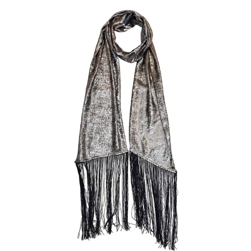 Stevie Lamé scarf silver