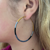 Wisteria Large Camiri Hoops