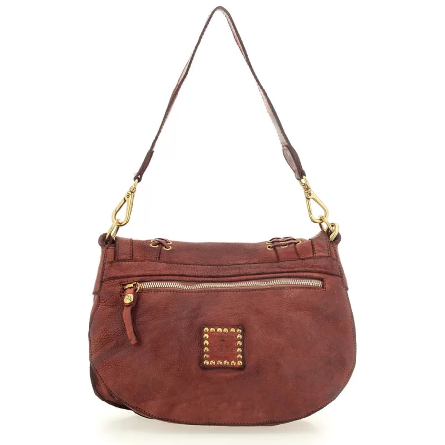 *NEW* Campomaggi Eyelet Shoulder Bag Burgundy