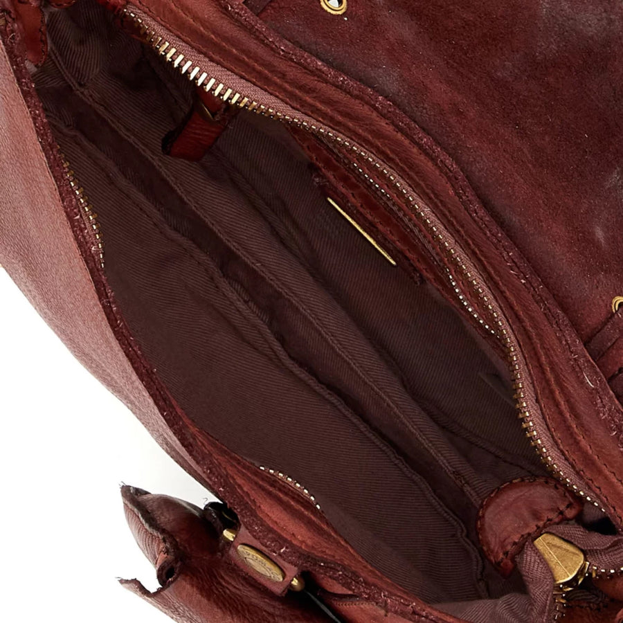 *NEW* Campomaggi Eyelet Shoulder Bag Burgundy