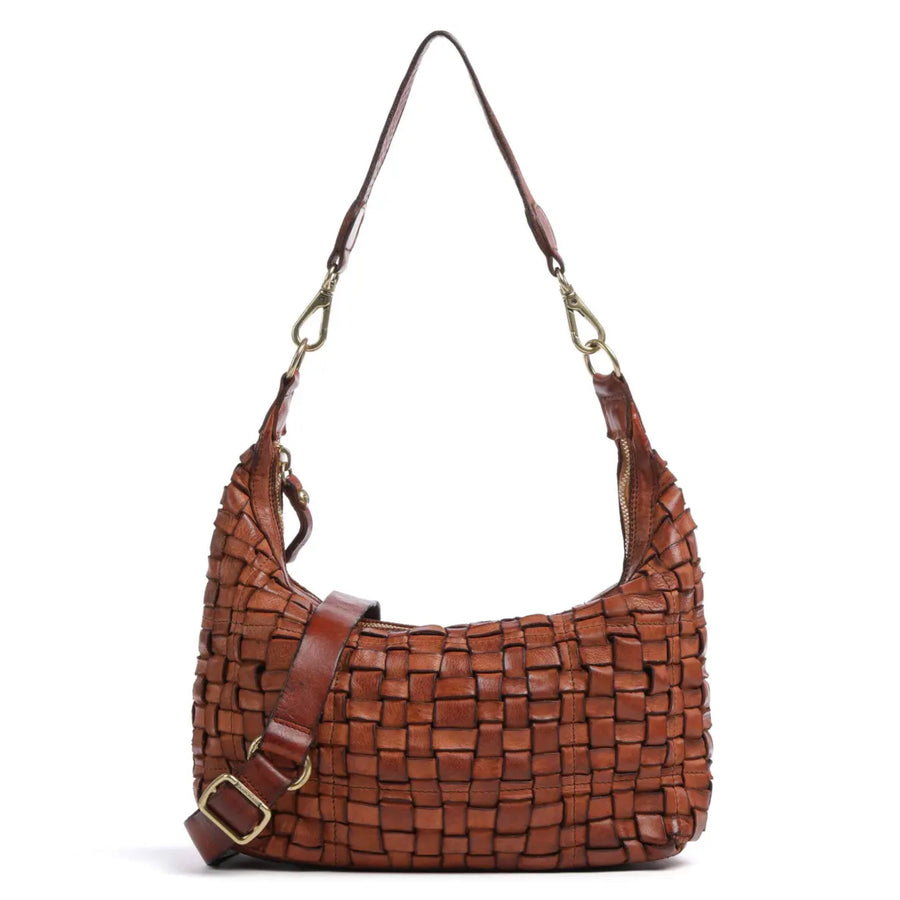 *NEW* Campomaggi Woven Shoulder Bag Brown