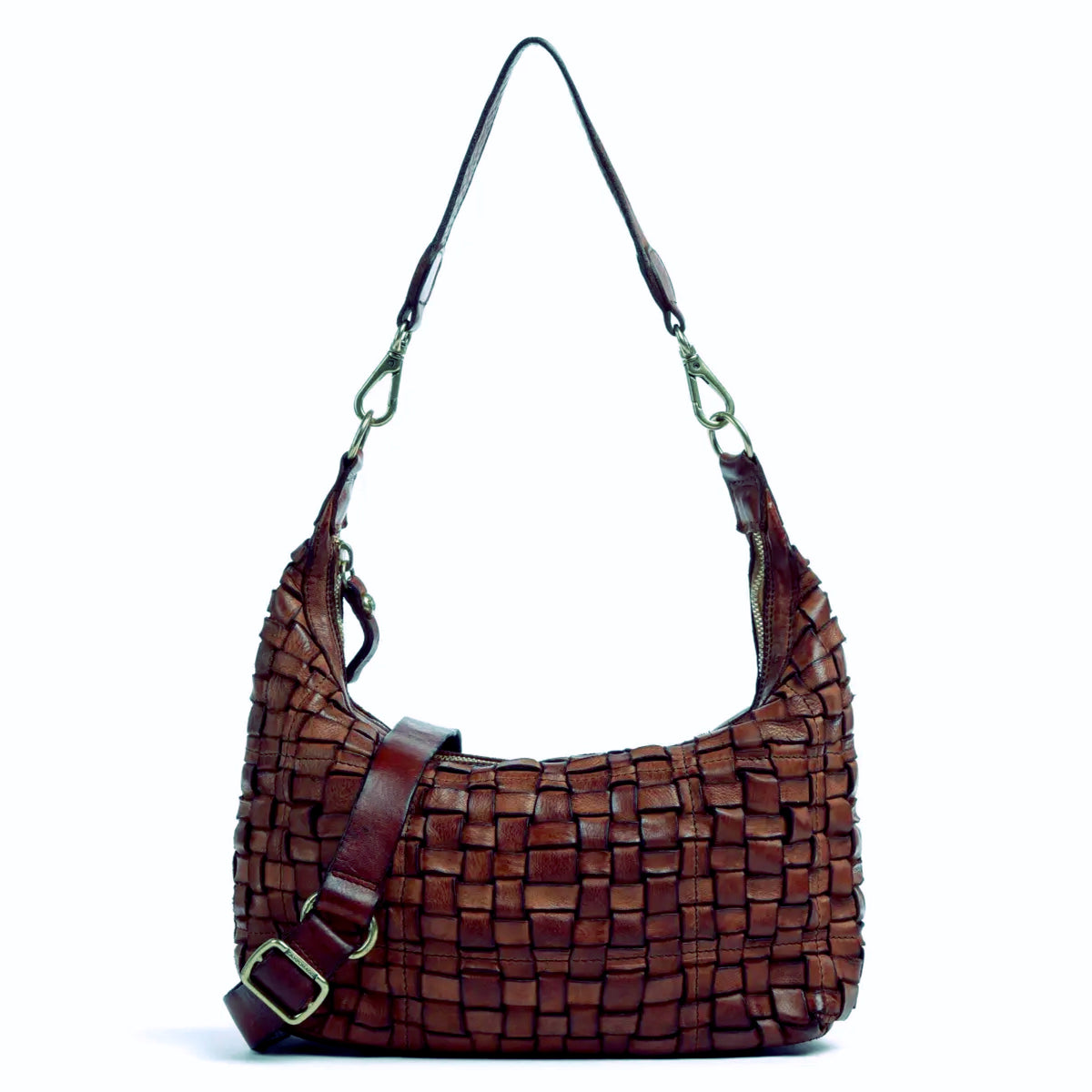 *NEW* Woven Shoulder Bag Cognac