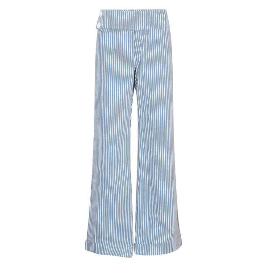 The West Village Wide Leg Pant Mid Denim