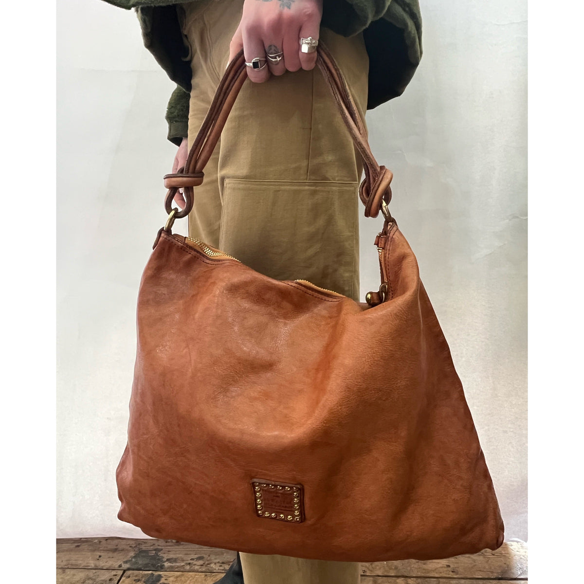 *NEW* Leather Tote Bag Cognac