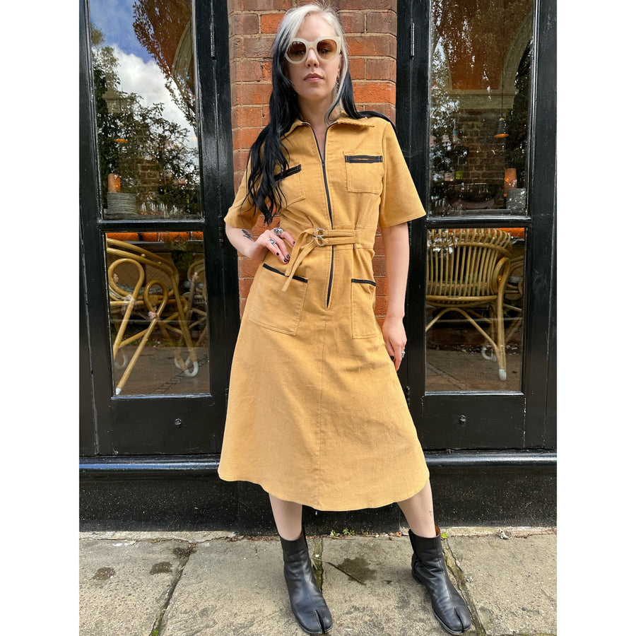 The West Village Autumn Shirt Dress Sand