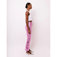 Amy Lynn Pink Metallic Slim Fit Pant