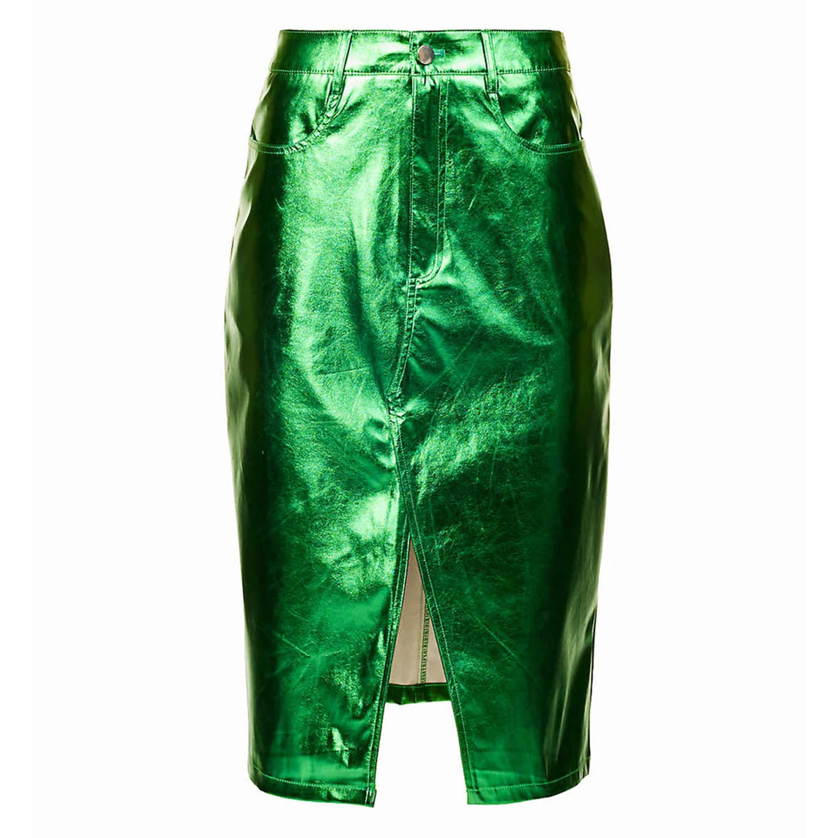 Amy Lynn High Waist Metallic Skirt