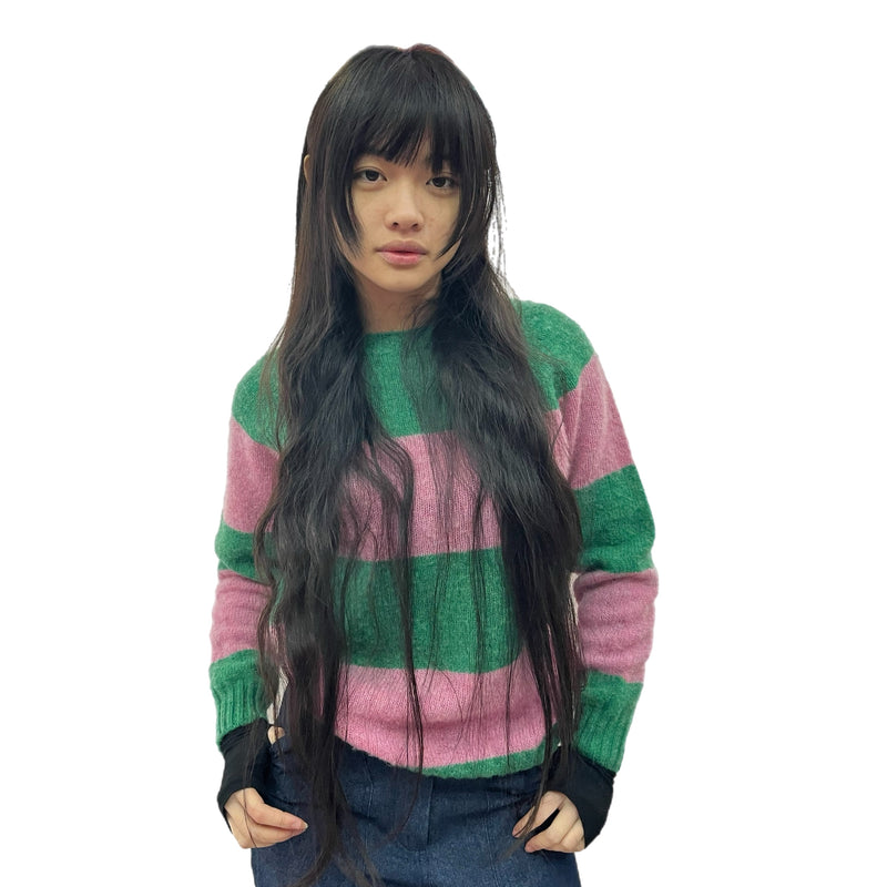 Brushed Stripe Pixie/Pink Jumper