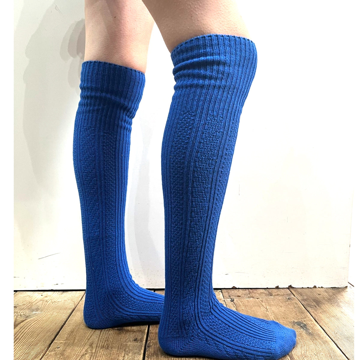 Over The Knee Ecru Socks