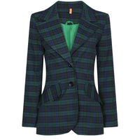 Susan Jacket Blue Tartan