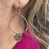 Dominique Silver Mini Hoop Earrings