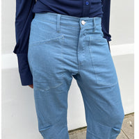 Lightweight Barrel Pant Pale Denim