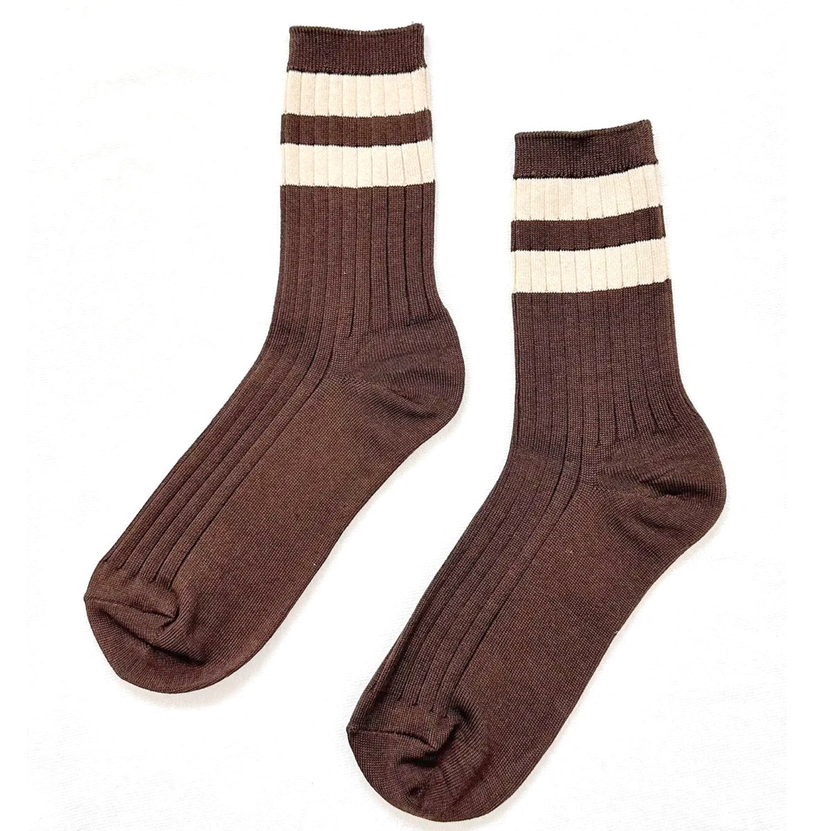 Varsity Socks Espresso