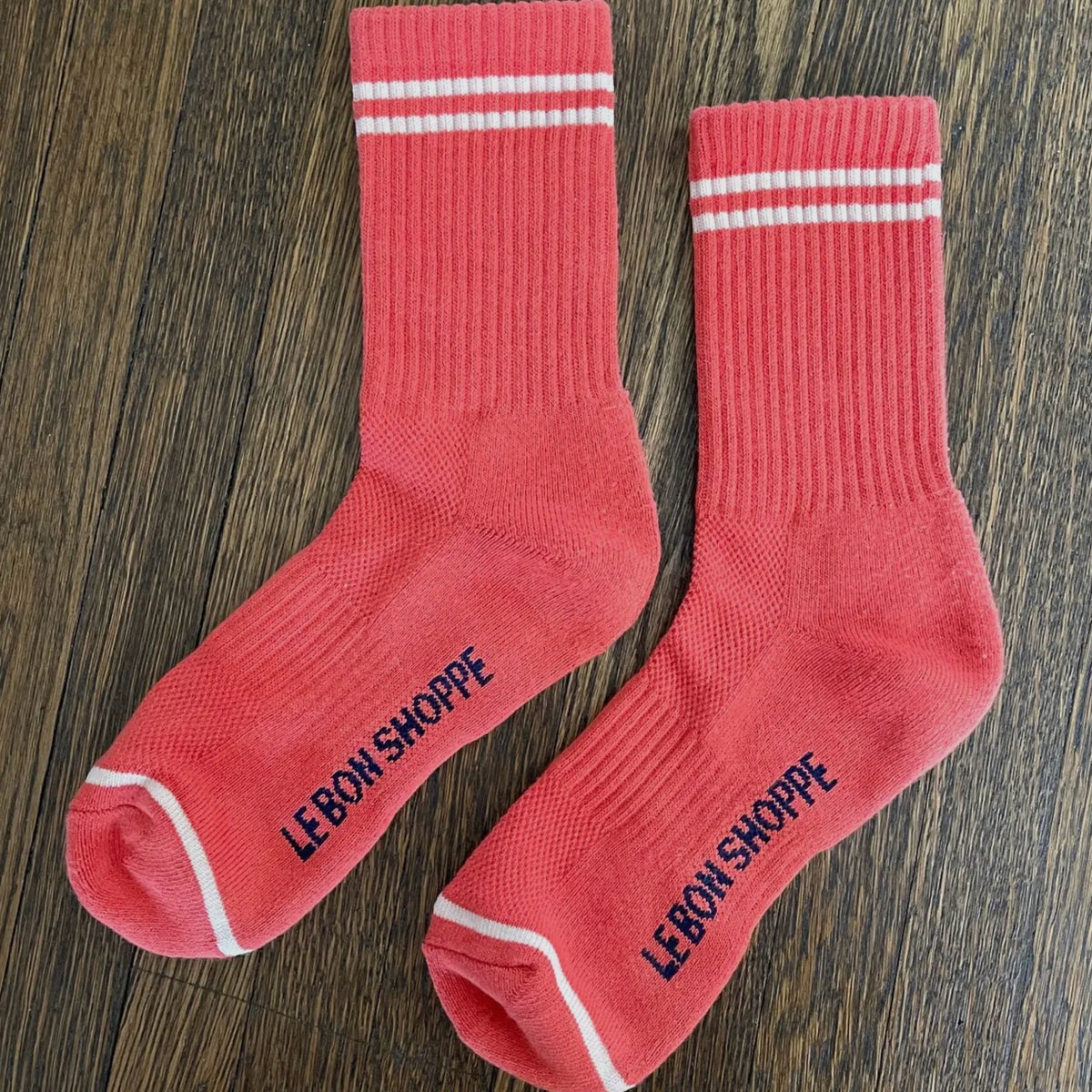 Boyfriend Socks Coral