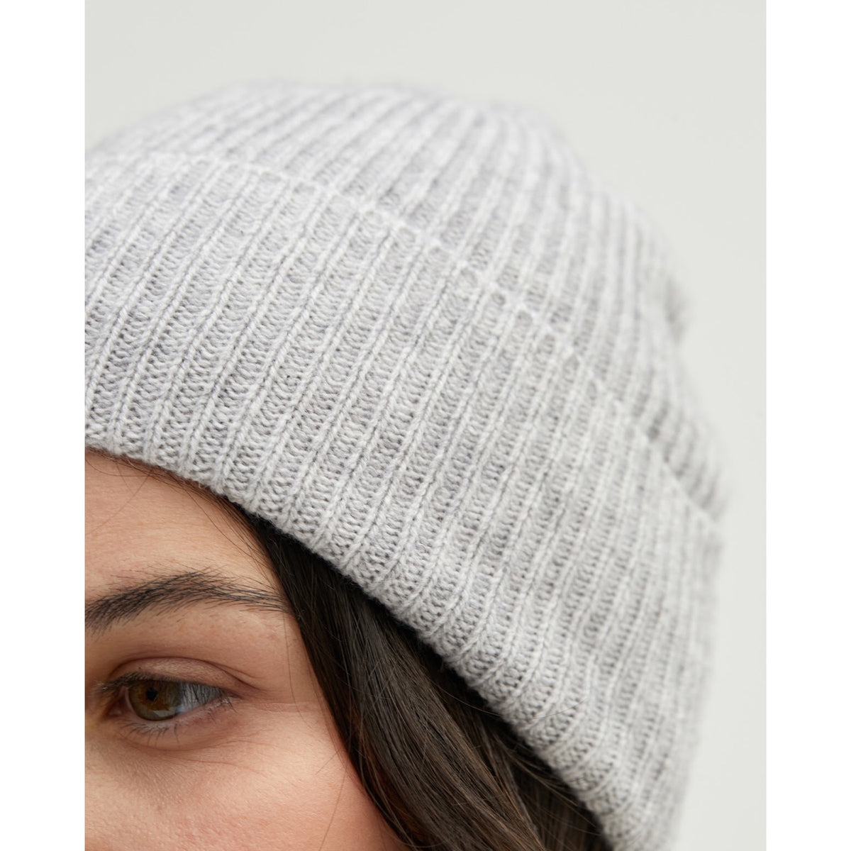 Hortense Beanie Gris Chine Clair