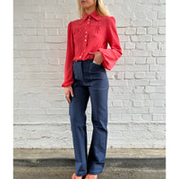 3 Button Shirt Coral