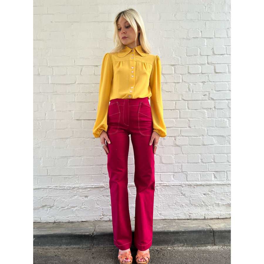 The West Village Topstitch Melrose Fuchsia