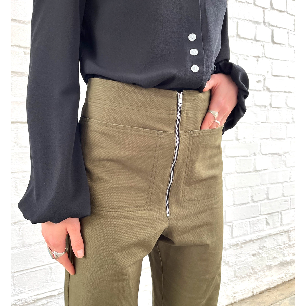 Patch Pocket Trouser Olive