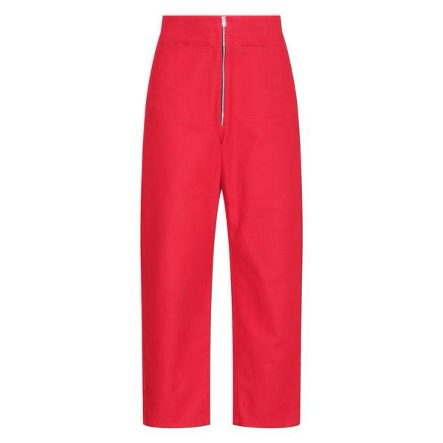 The West Village Patch Pocket Trouser Red