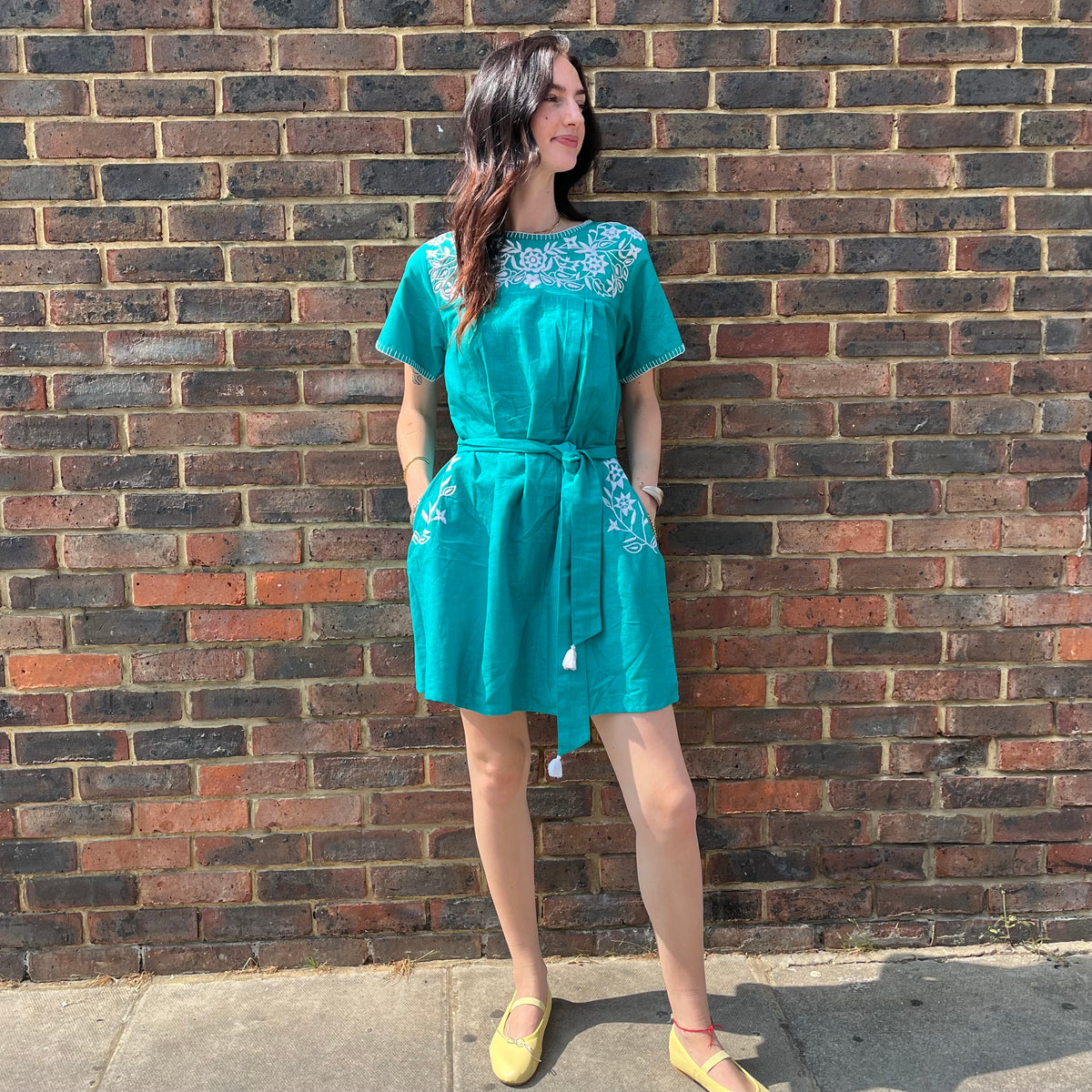 Pink City Turquoise Dress