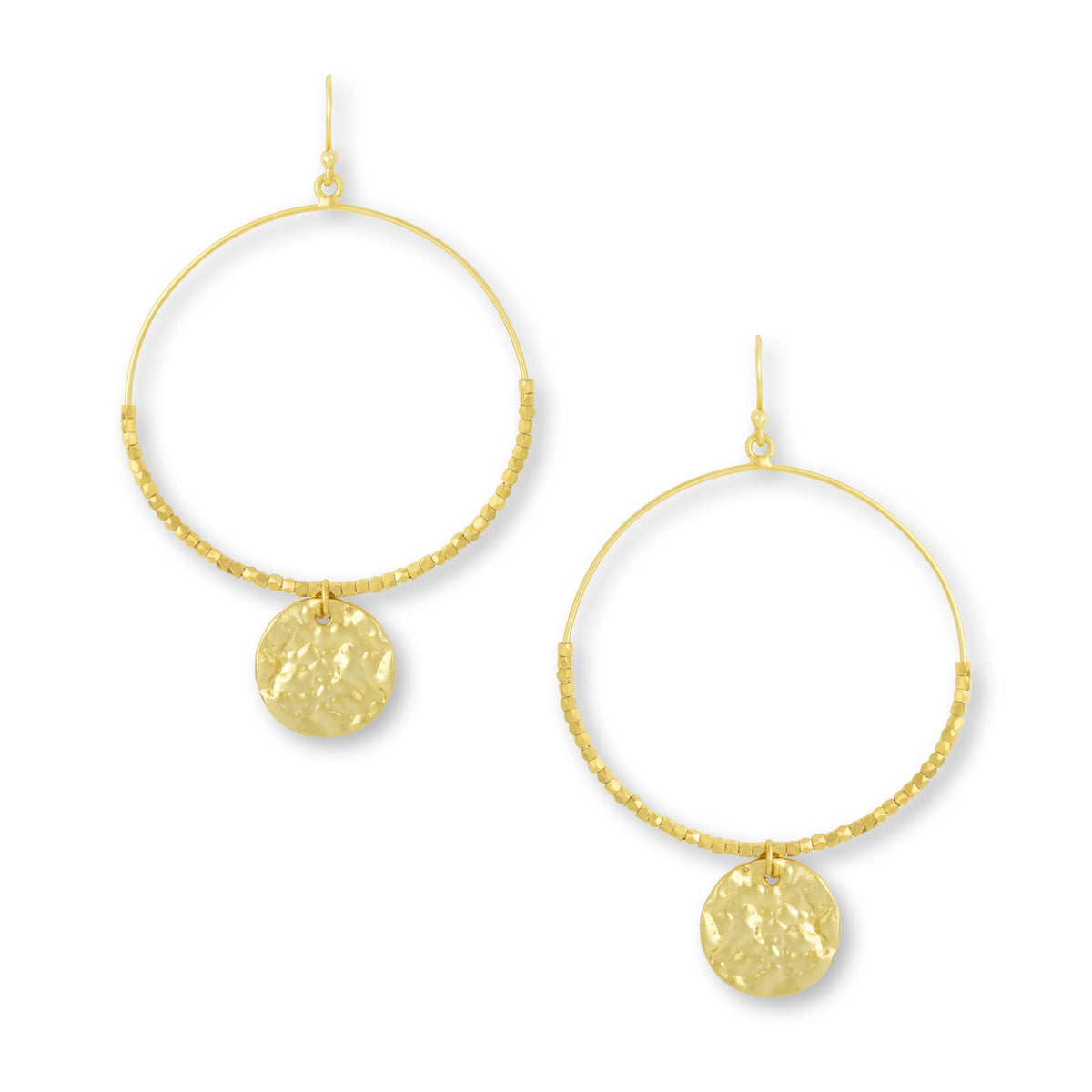 Dominique Gold Hoop Earrings