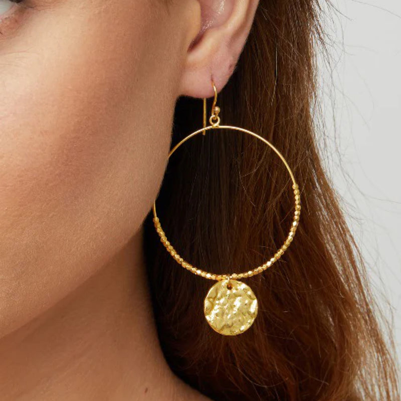 Dominique Gold Hoop Earrings