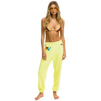 AV Logo Sweatpants Neon Yellow