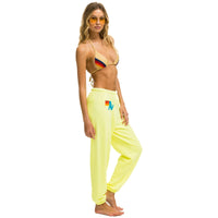 AV Logo Sweatpants Neon Yellow