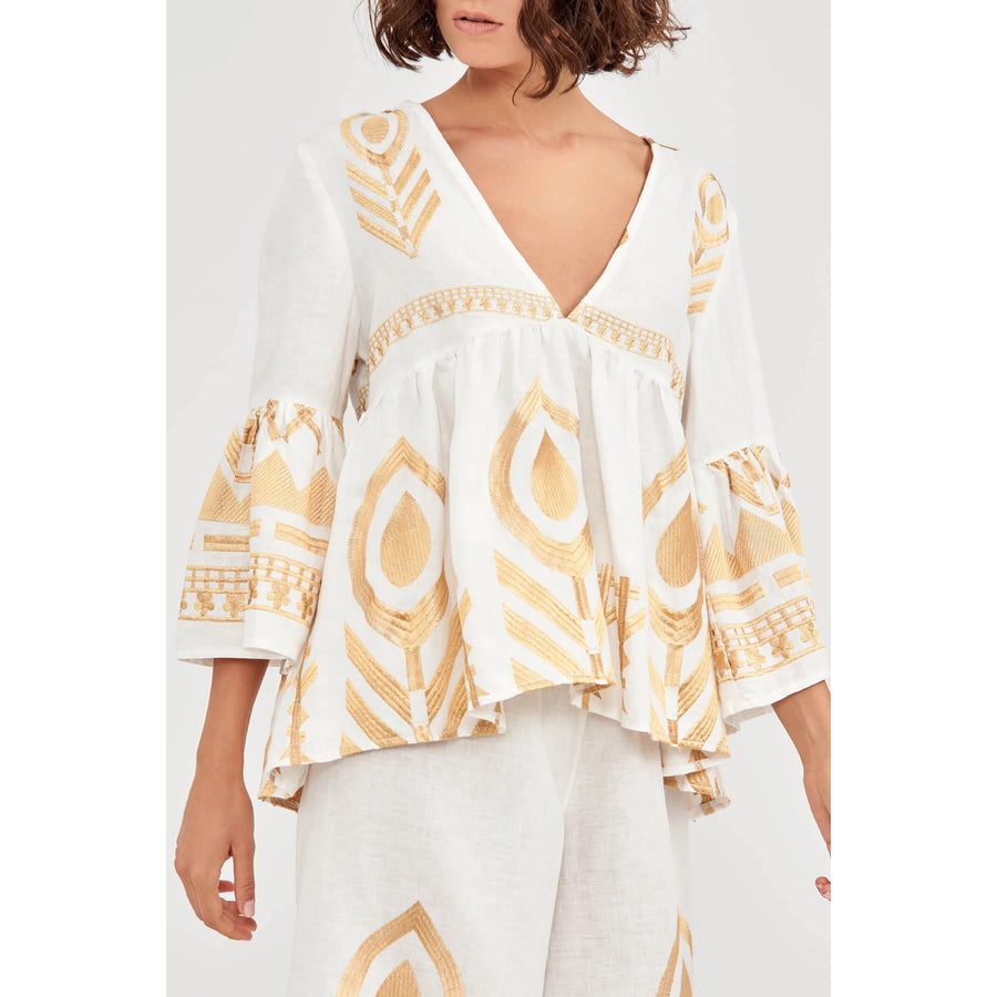 Kori Tunic White/Gold