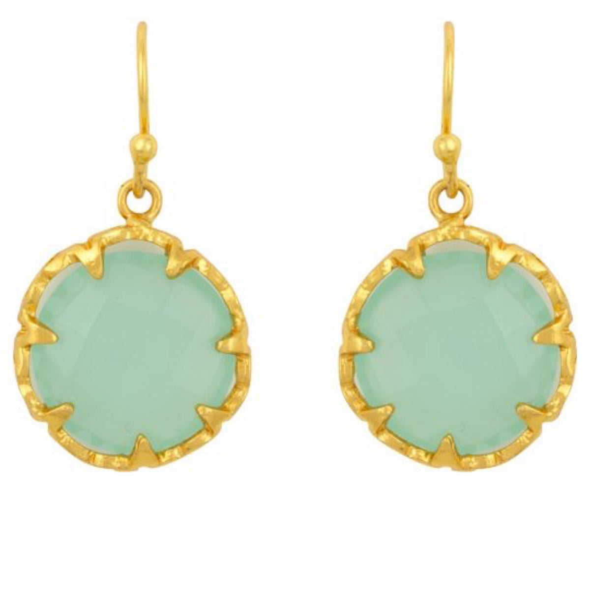 Petite Gemstone Earrings Aqua