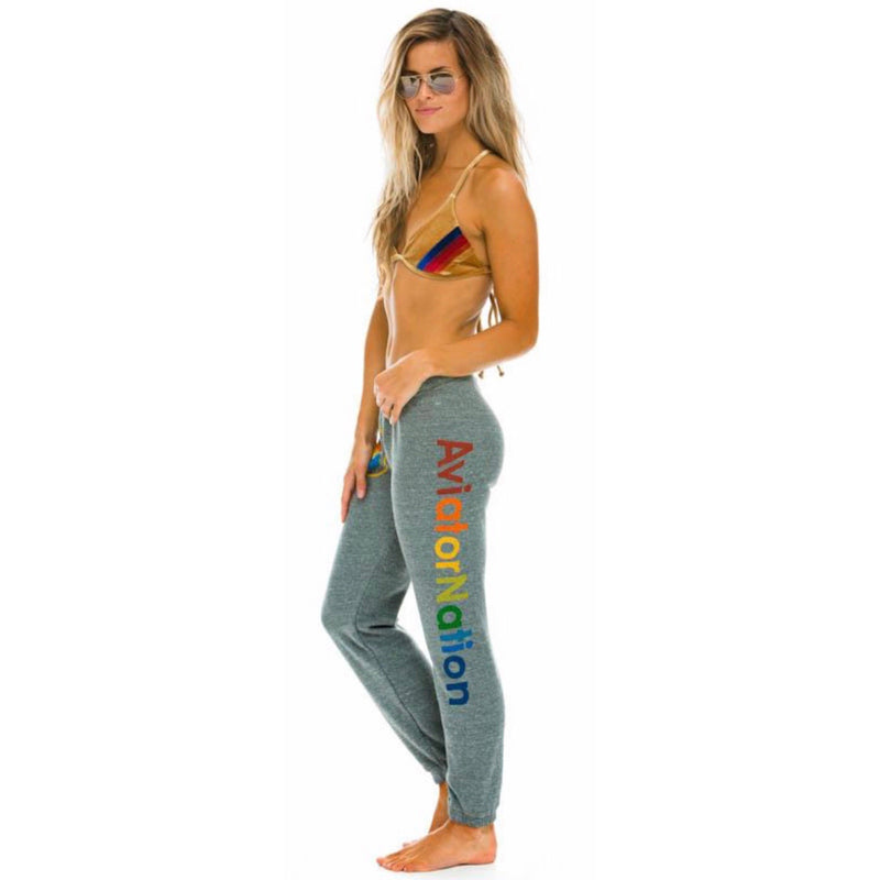 Leg Logo Sweatpants Heather Grey