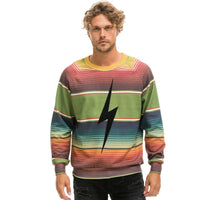 Bolt Stitch Serape Sweatshirt Green