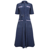 Cord Shirt Dress Petrol