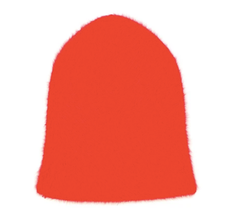 Angora beanie red